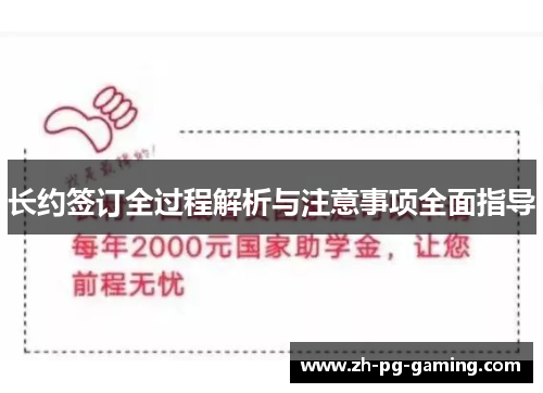 长约签订全过程解析与注意事项全面指导